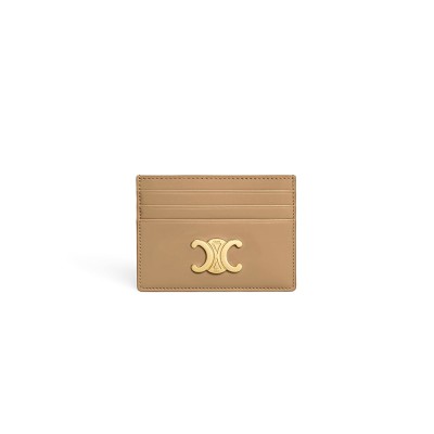CELINE CARD HOLDER TRIOMPHE IN SHINY CALFSKIN 10L833DPV.18AE (11*8*0.3cm)